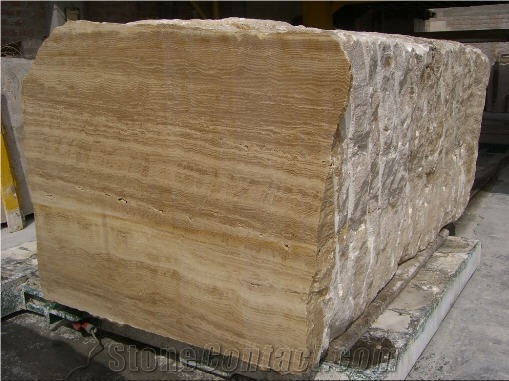 Inka Gold Travertine Blocks, Peru Yellow Travertine