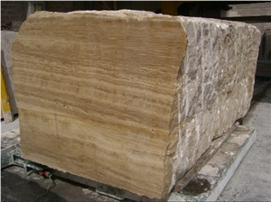 Inka Gold Travertine Blocks, Peru Yellow Travertine