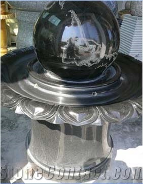 Black Granite Water Fountain