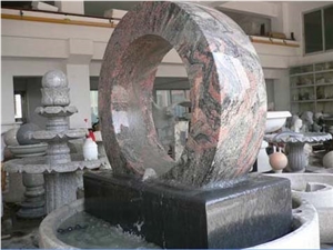 Dragon Red Granite Water Fountain Dragon Red Granite Water Fountain