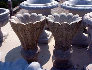 Yellow Granite Flowerpot, Yellow Granite Pots