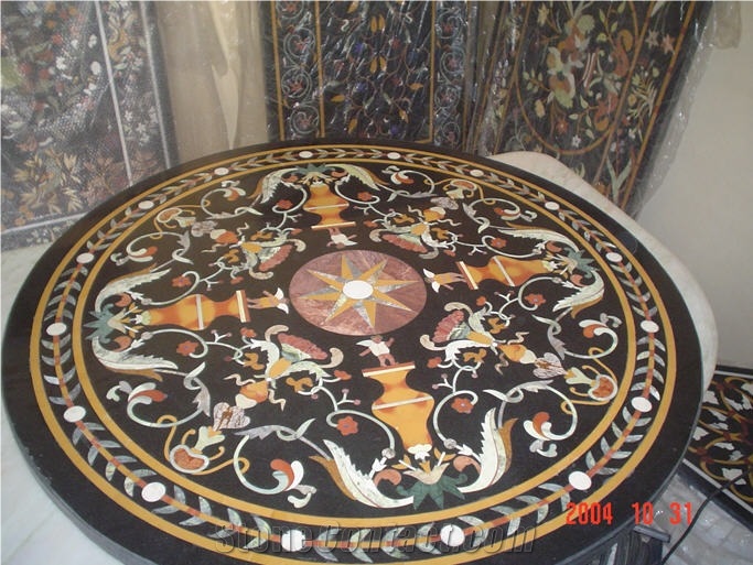 Mosaic TableTop, Water Jet Patterns