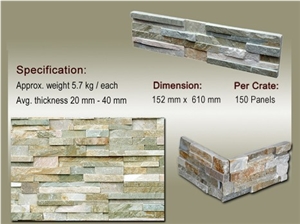 China Green Slate Cultured Stone Rp-14f China Green Slate Cultured Stone Rp-14f