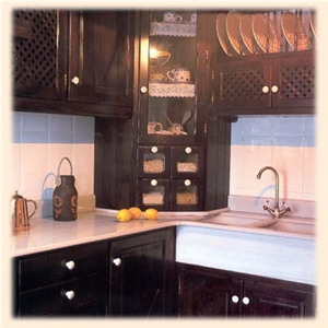 Blanco Ibiza White Marble Countertops
