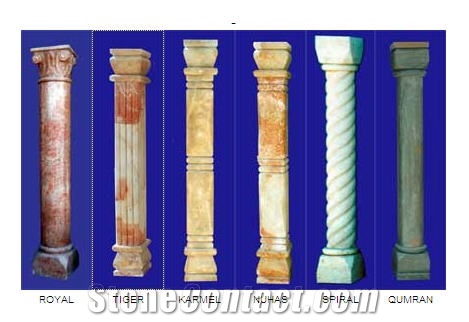 Jerusalem Stone Columns, Pillars, Jerusalem Royal Cream Beige Limestone