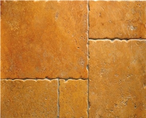 Giallo Travertine Antiqued Floor Tile, Turkey Yellow Travertine Giallo Travertine Antiqued Floor Tile, Turkey Yellow Travertine