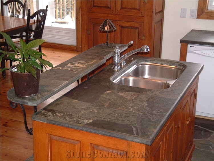 Multicolor Slate Counter Top