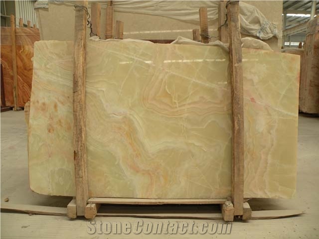 Iran Light Green Onyx, Maragheh Green Onyx, Iran Jade Green Onyx Slabs & Tiles
