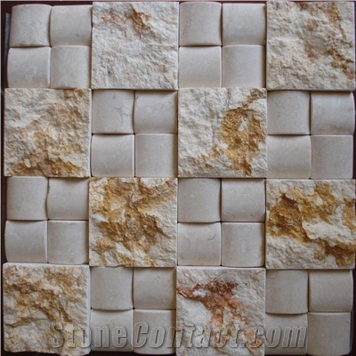 Beige Marble Mosaic Tiles