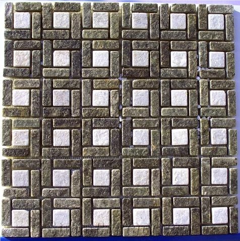 China Green Slate Mosaic