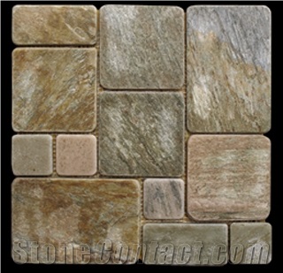 China Rust Slate Mosaic
