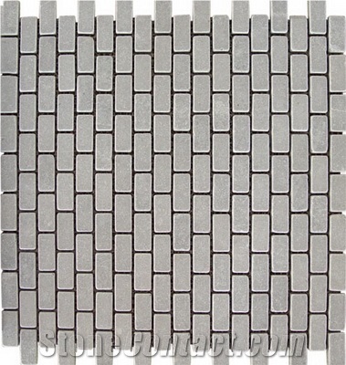Sugar Beige Marble Mosaic in Brick Pattern