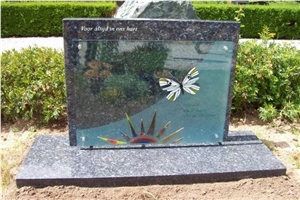 Labrador Blue Pearl Granite Children Monument