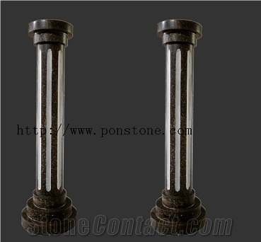 Brown Marble Column
