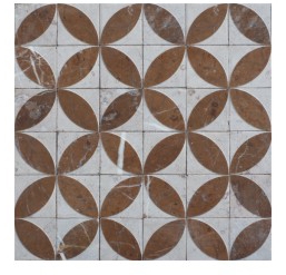 Ashwan Mocha Limestone Mosaic Art