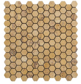 Giallo Travertine Mosaic