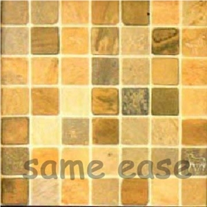 Tumbled Slate - Oyster Tumbled Mosaic