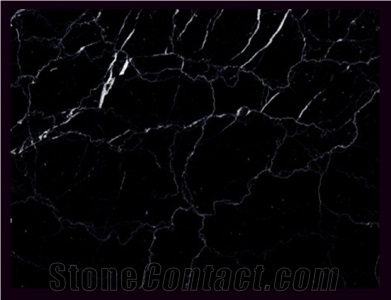 Black Esfahan Marble Slabs & Tiles, Iran Black Marble