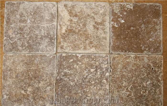 Tumbled Noce Travertine Mosaic
