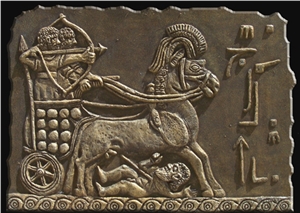 Aegean Brown Marble Reliefs