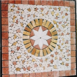 Travertine Mosaic Medallion