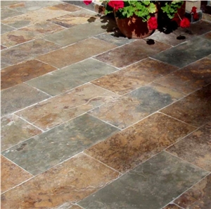 China Yellow Slate Floor Tile