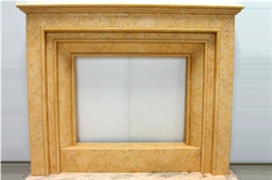 Jerusalem Yellow Limestone Victorian Fireplace