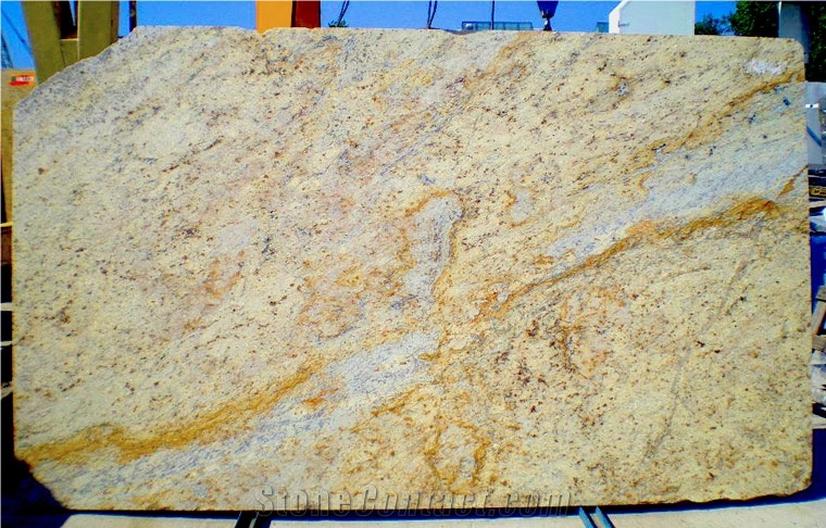 Colonial Cream Granite Slabs, India Beige Granite