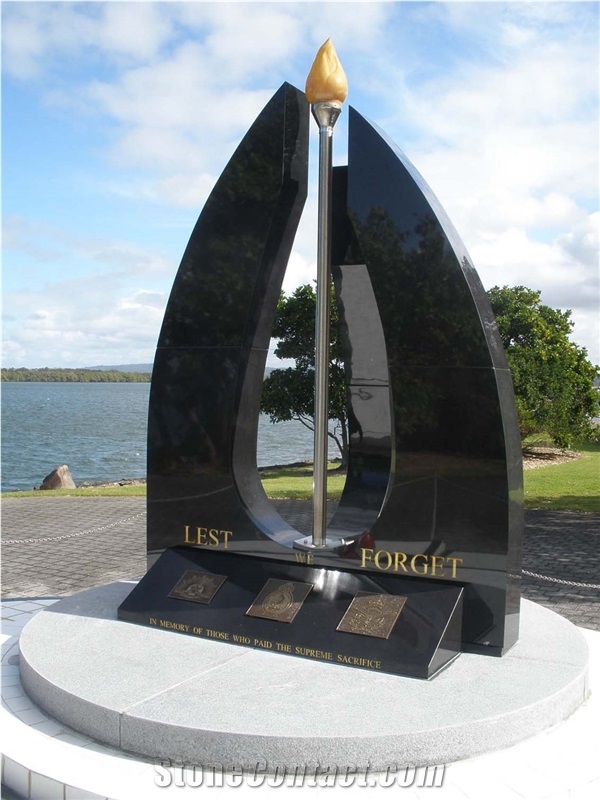 Absolute Black Granite War Memorials