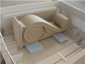 Moca Cream Limestone Carved Cornice