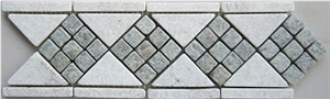 Azul Caribe Quartzite Mosaic Borders