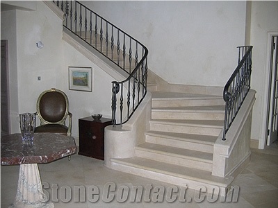 Jerusalem Antique Gold Limestone Stairs