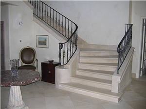 Jerusalem Antique Gold Limestone Stairs
