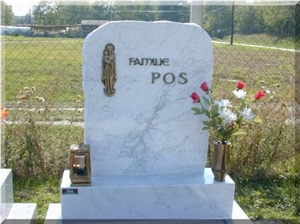 Bianco Carrara Marble Tombstone Bianco Carrara Marble Tombstone