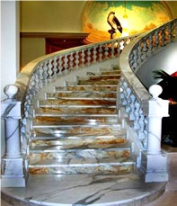Port Saint Laurent Brown Marble Stairs,Step