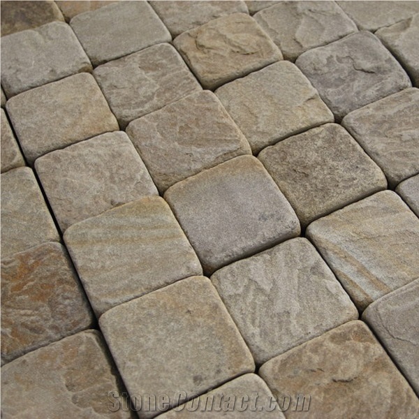 Lalitpur Yellow Sandstone Cobbles