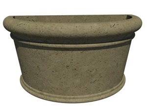 Half Round Cast Stone Planter - AAPL004
