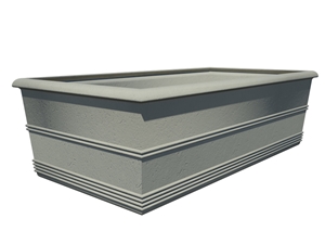 Rectangular Cast Stone Planter - AAPL019