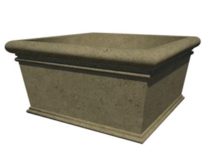 Round Cast Stone Planter - AAPL006