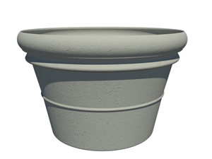 Round Cast Stone Planter - AAPL008