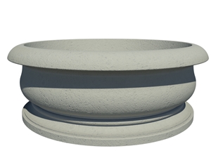 Round Cast Stone Planter - AAPL017