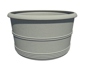 Round Cast Stone Planter - AAPL020