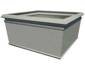 Square Cast Stone Planter - AAPL015