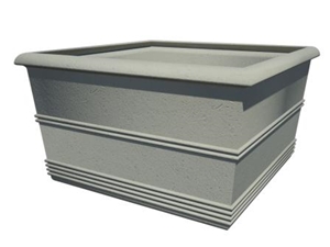 Square Cast Stone Planter - AAPL021