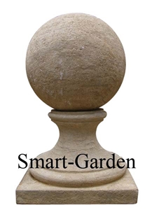 China Beige Limestone Ball Fountain