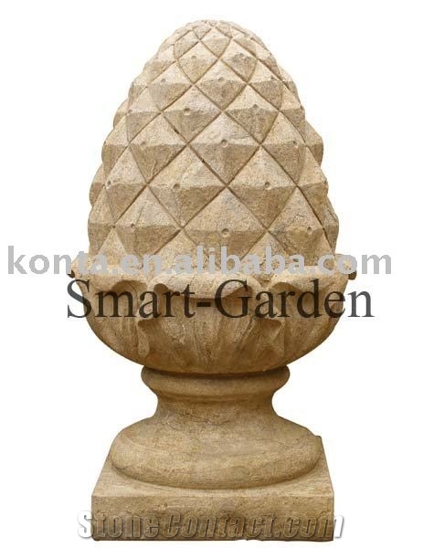 Zhangpu Rust Yellow Granite Pineapple Finial
