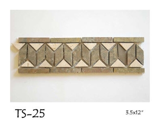 Durango Travertine Mosaic Borders