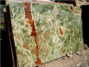 Dark Green Onyx Slabs & Tiles, Pakistan Green Onyx