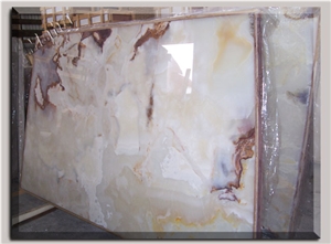 Persian White Snow Onyx Slabs & Tiles, Iran White Onyx