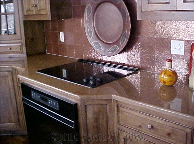 Caesarstone Quartz Kitchen Countertops, Brown Quartz Kitchen Countertops